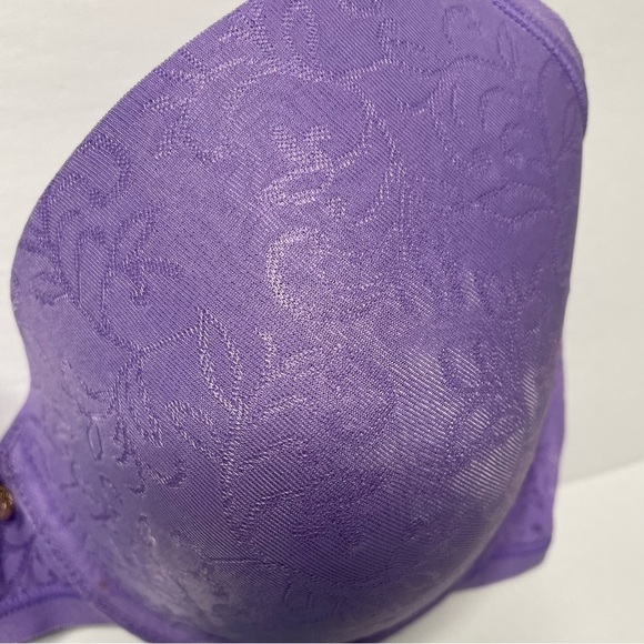 36D BRA Purple Natori 136059 Women Jacquard Contour Underwire Stretch Side 0263 - Picture 6 of 15